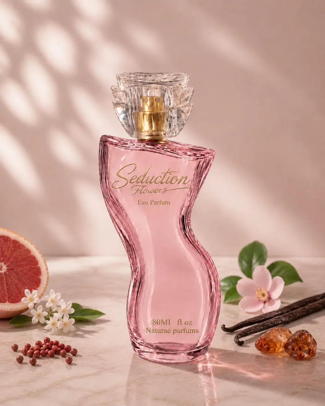 Frasco de Seduction Flowers, Eau de Parfum, 80 ml