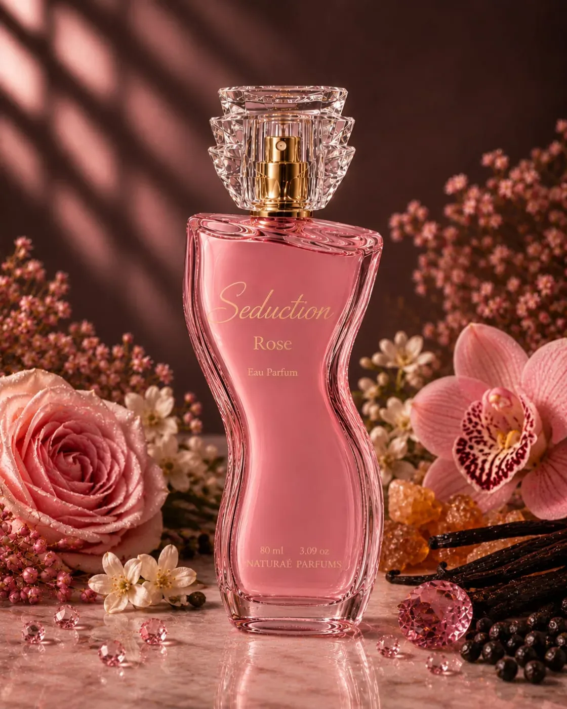 Frasco de Seduction Rose, Eau de Parfum, 80 ml