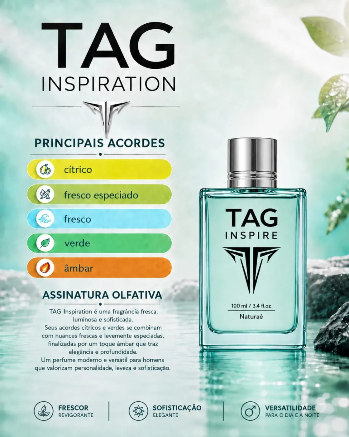 Frasco de TAG Inspire, Eau de Parfum, 100 ml