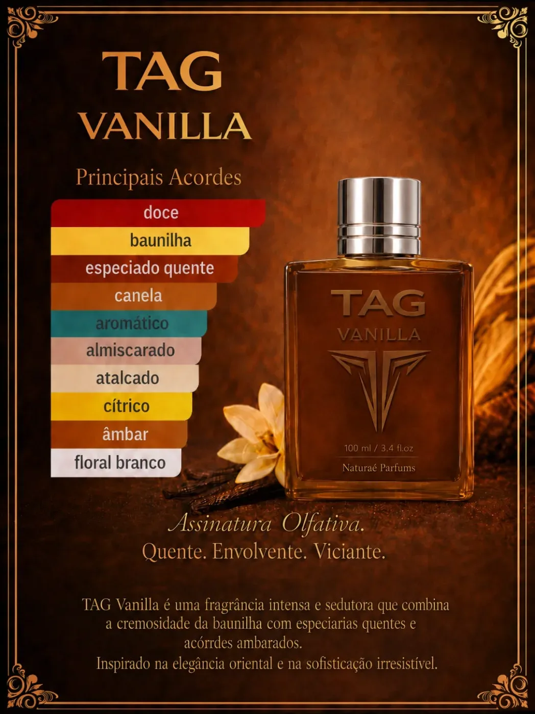 Frasco de TAG Vanilla, Eau de Parfum, 100 ml